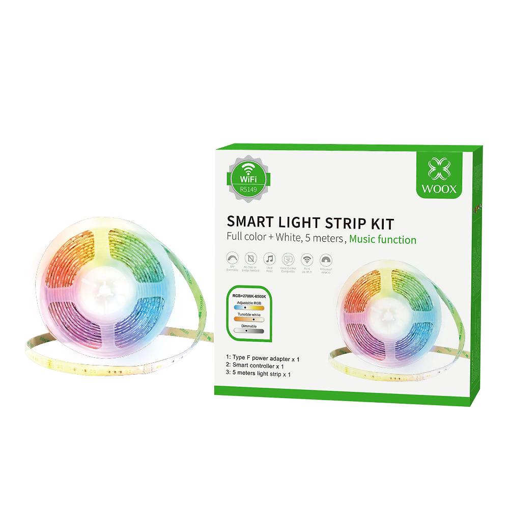QVC Woox Striscia LED 5 M Compatibile Con Assistente Vocale
