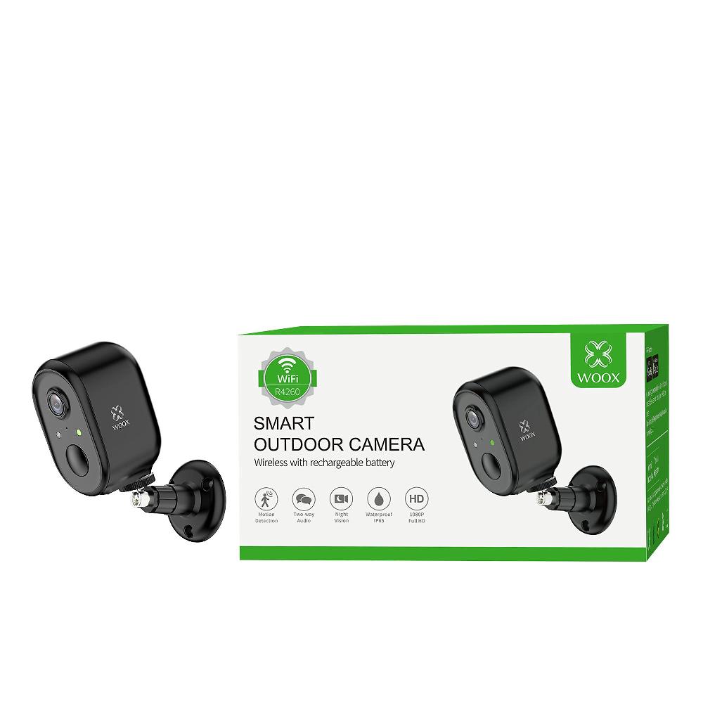 QVC Woox Videocamera Di Sicurezza Da Esterni Ricaricabile