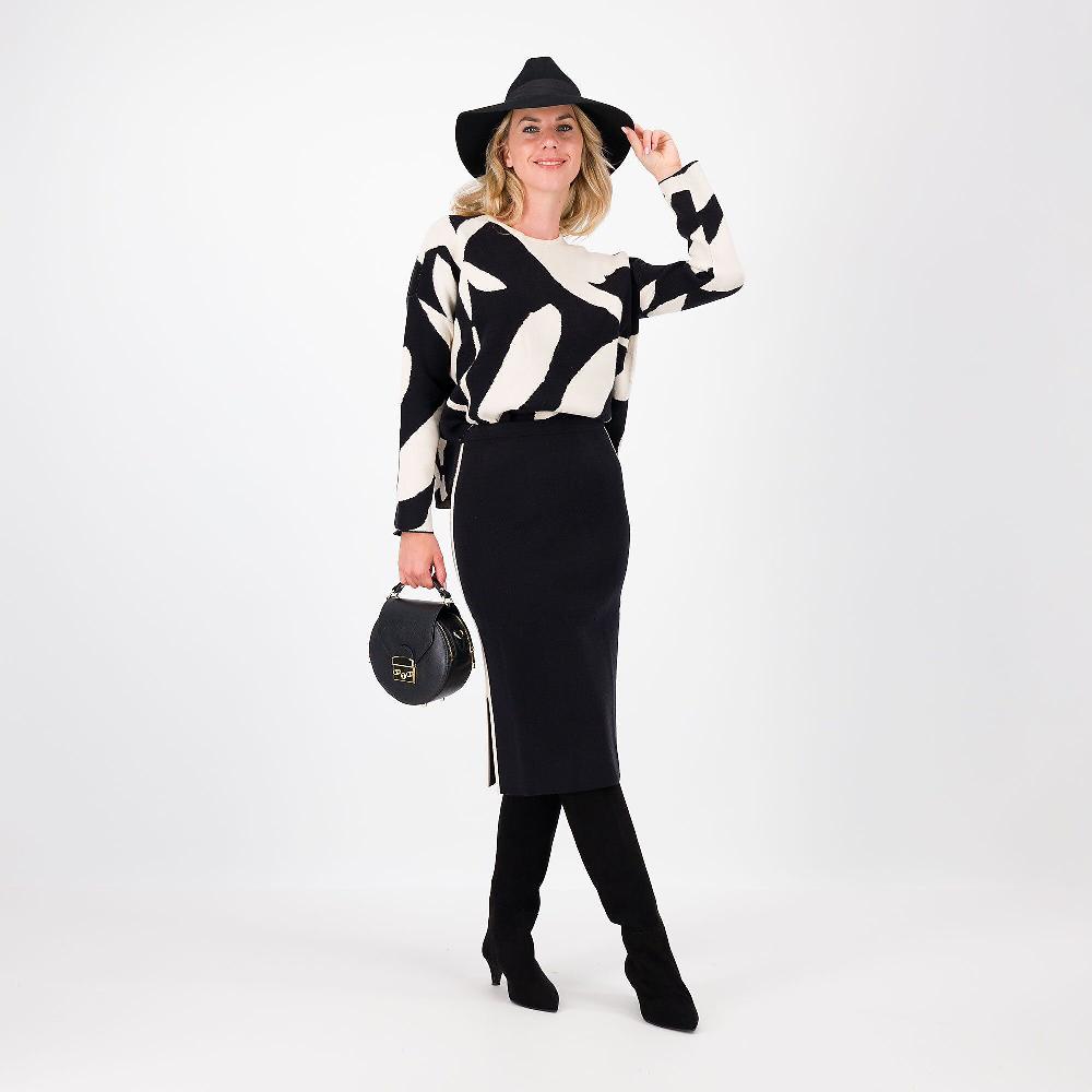 QVC Wynne Layers Gonna Midi In Maglia Con Bande Laterali