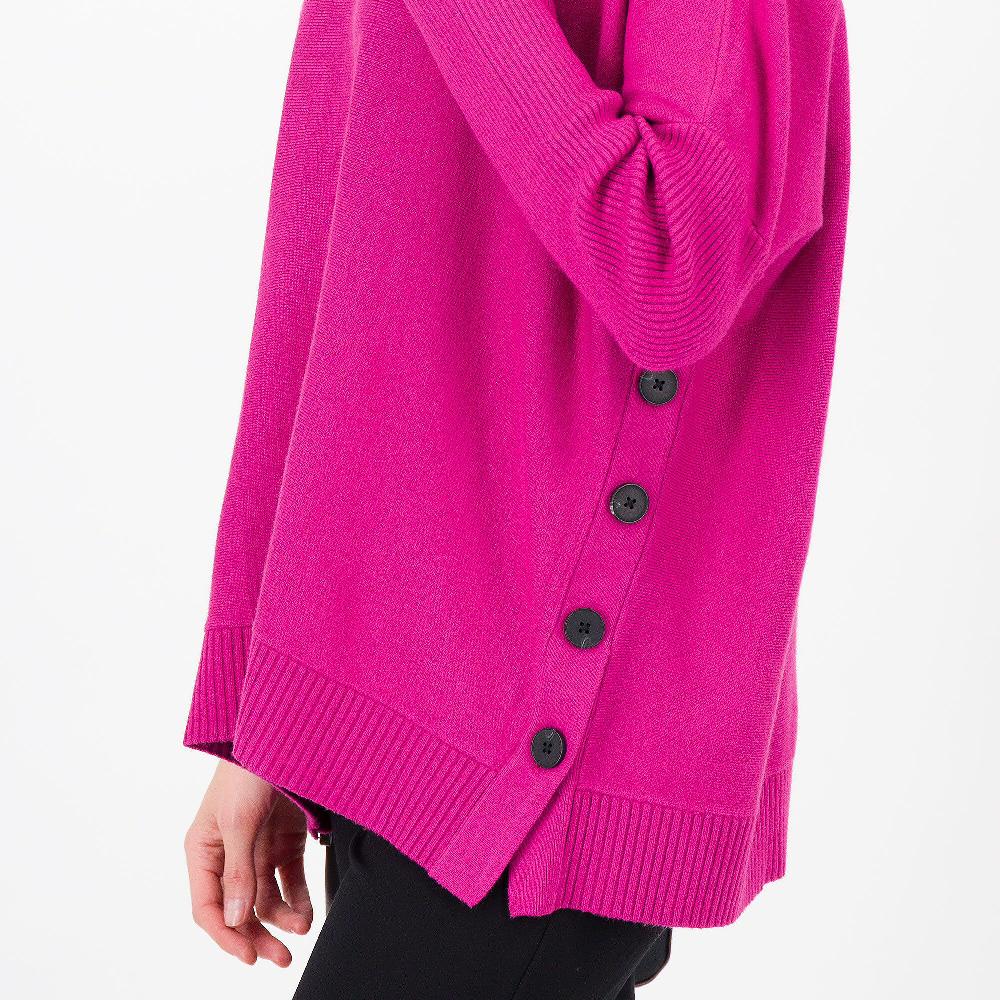 QVC Wynne Layers Maglione A Maniche Lunghe Con Bottoni Laterali