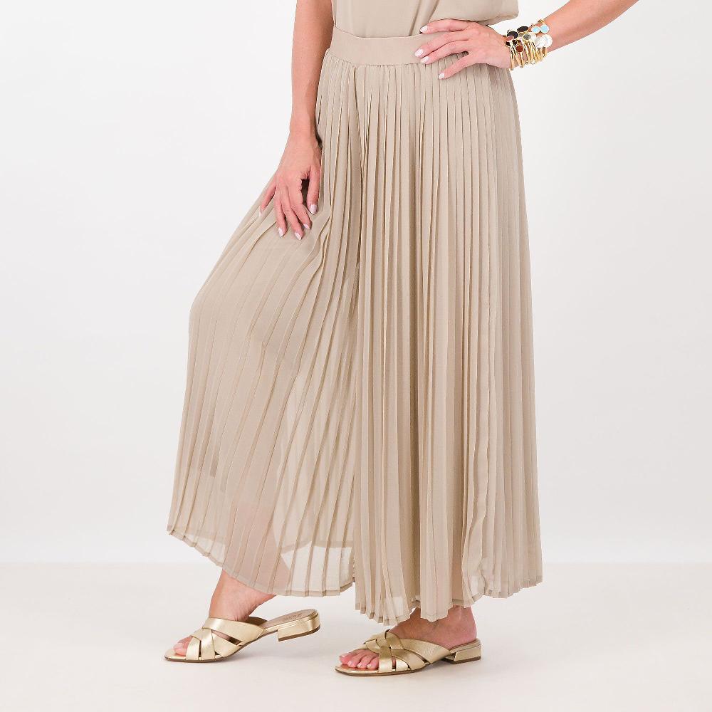 QVC Wynne Layers Pantaloni ampi in chiffon plissè foderati in jersey di viscosa