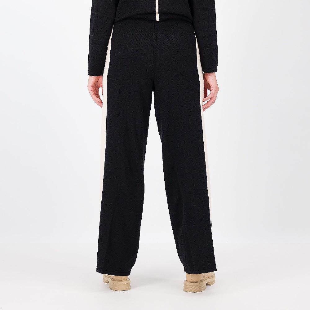 QVC Wynne Layers Pantaloni Ampi In Maglia Con Bande Laterali In Contrasto