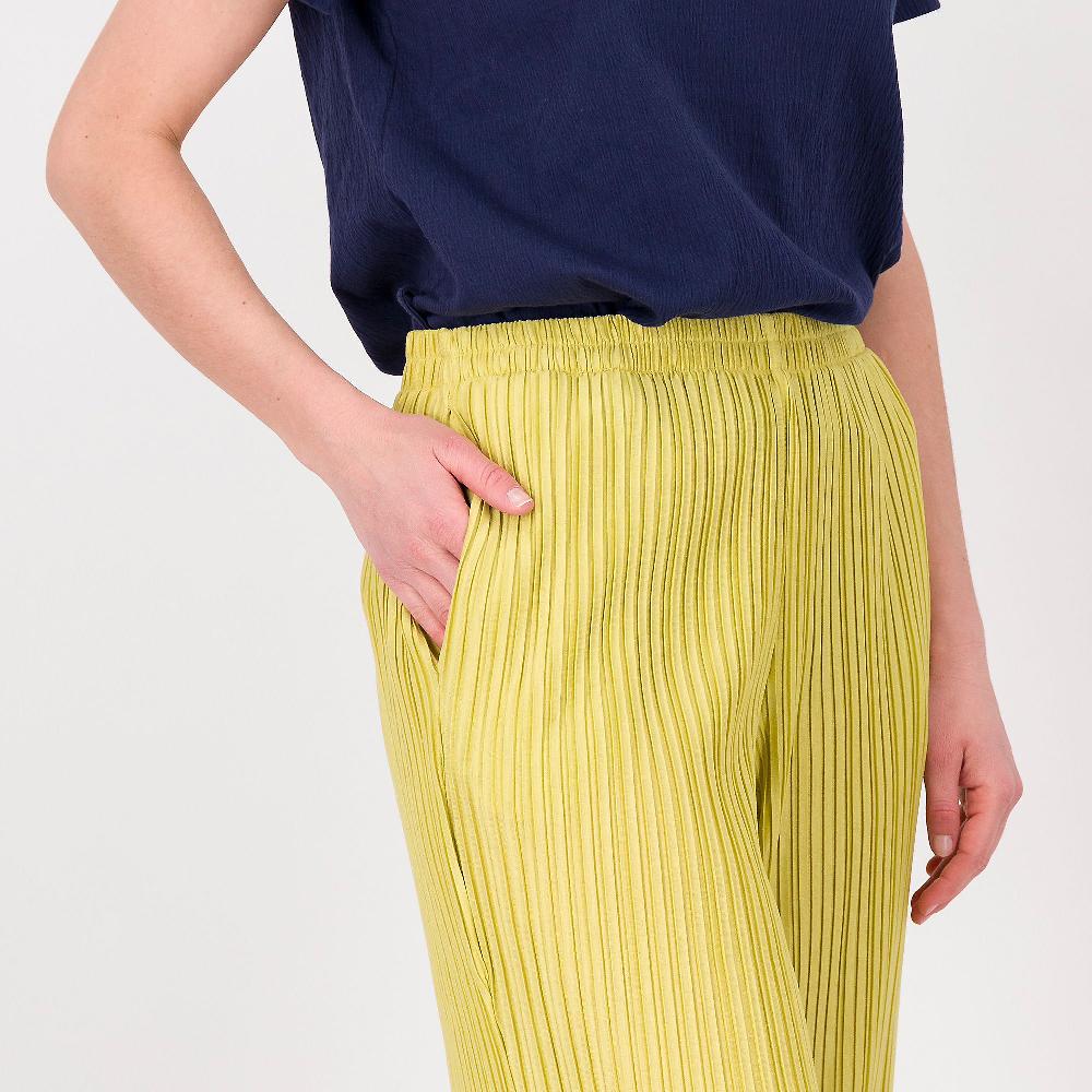 QVC Wynne Layers Pantaloni In Maglia Plissettata Con Viscosa Tasche Laterali