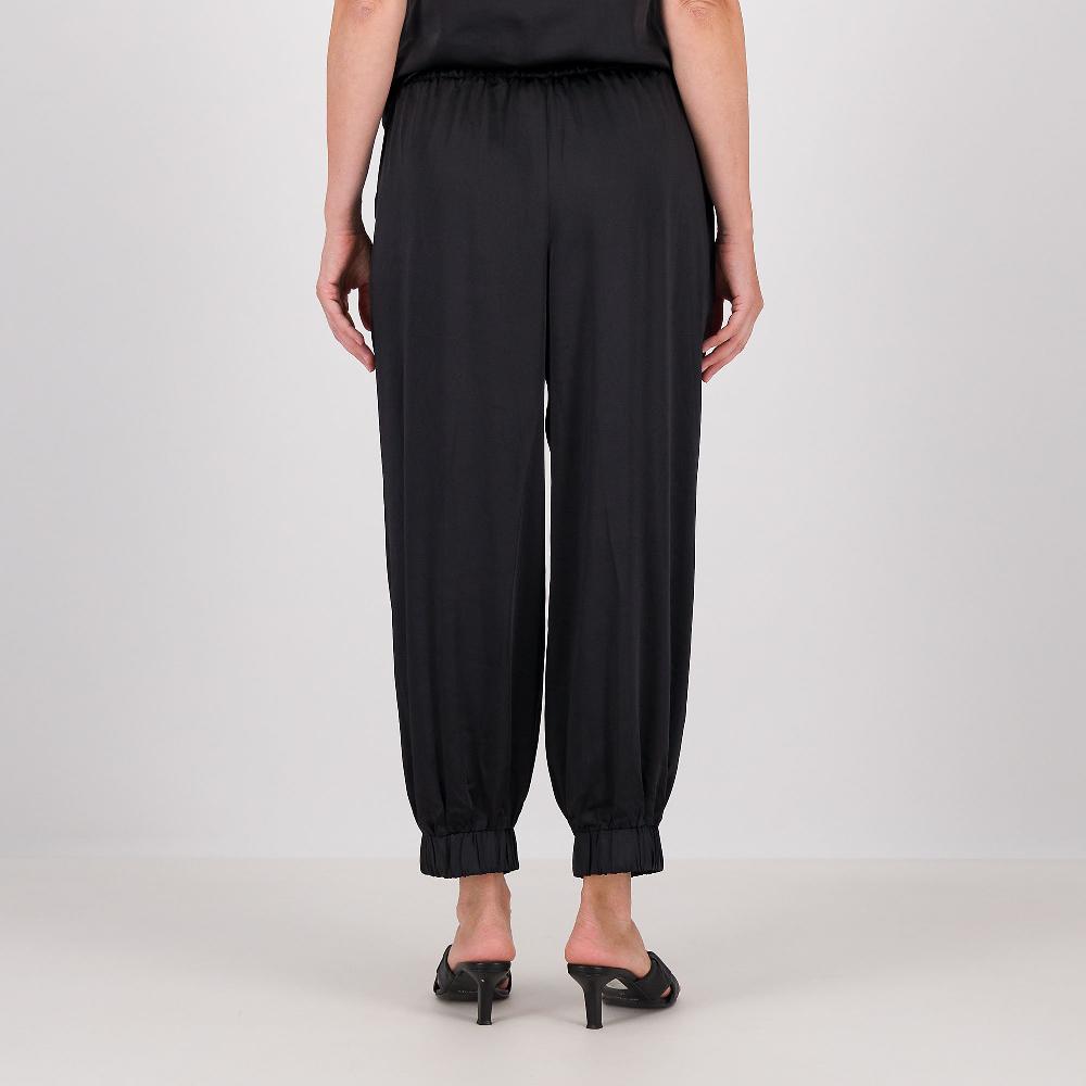 QVC Wynne Layers Pantaloni Jogger In Satin Con Tasche Ed Elastico In Vita