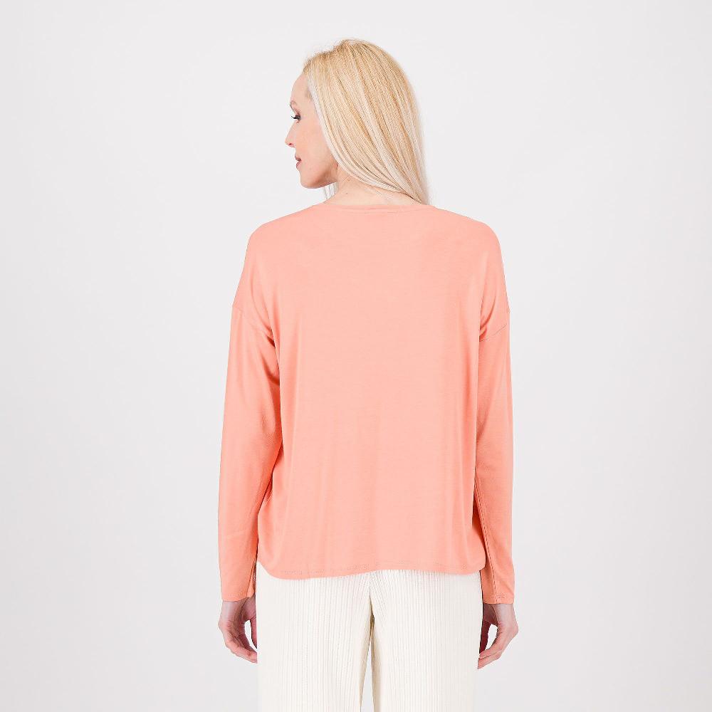QVC Wynne Layers T-shirt In Viscosa Stretch A Manica Lunga