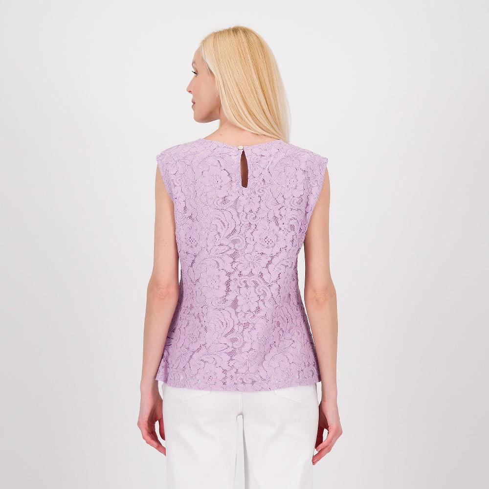 QVC Wynne Layers Top In Pizzo Macramé Con Scollo A Barca