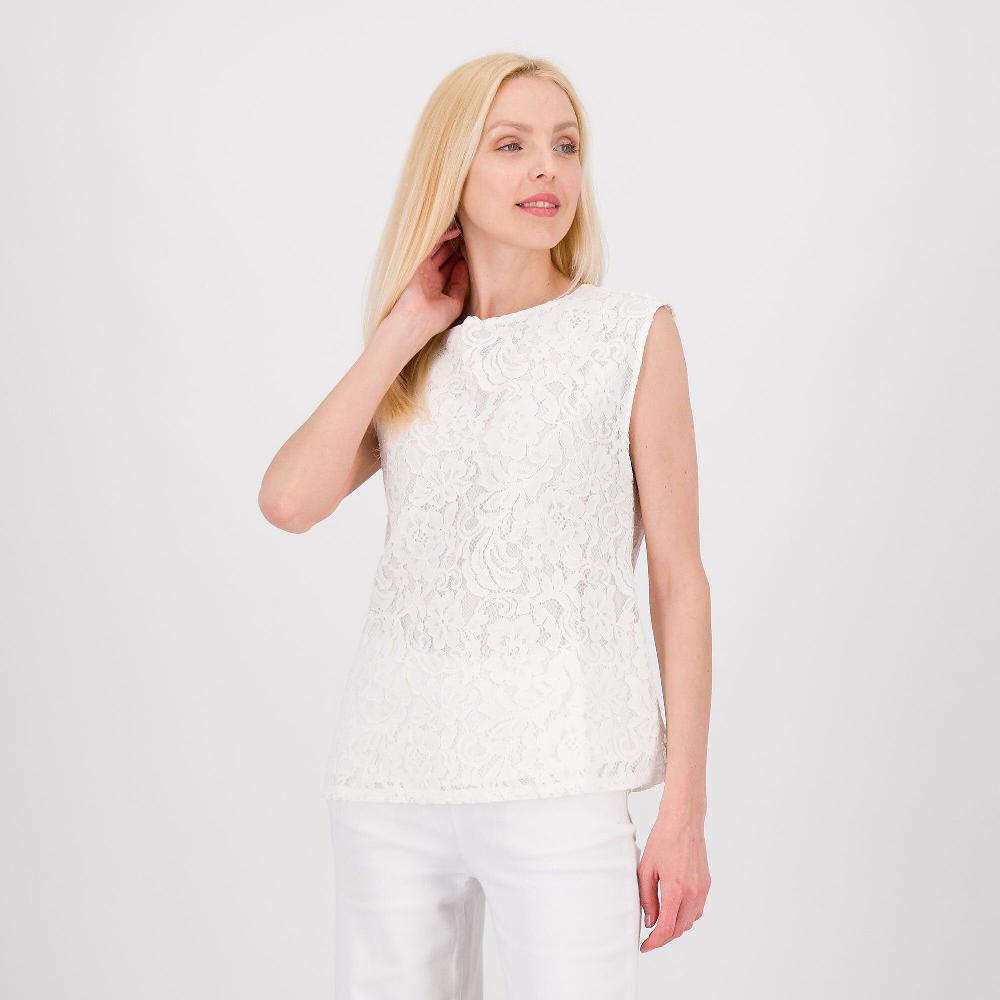 QVC Wynne Layers Top in pizzo macramé con scollo a barca