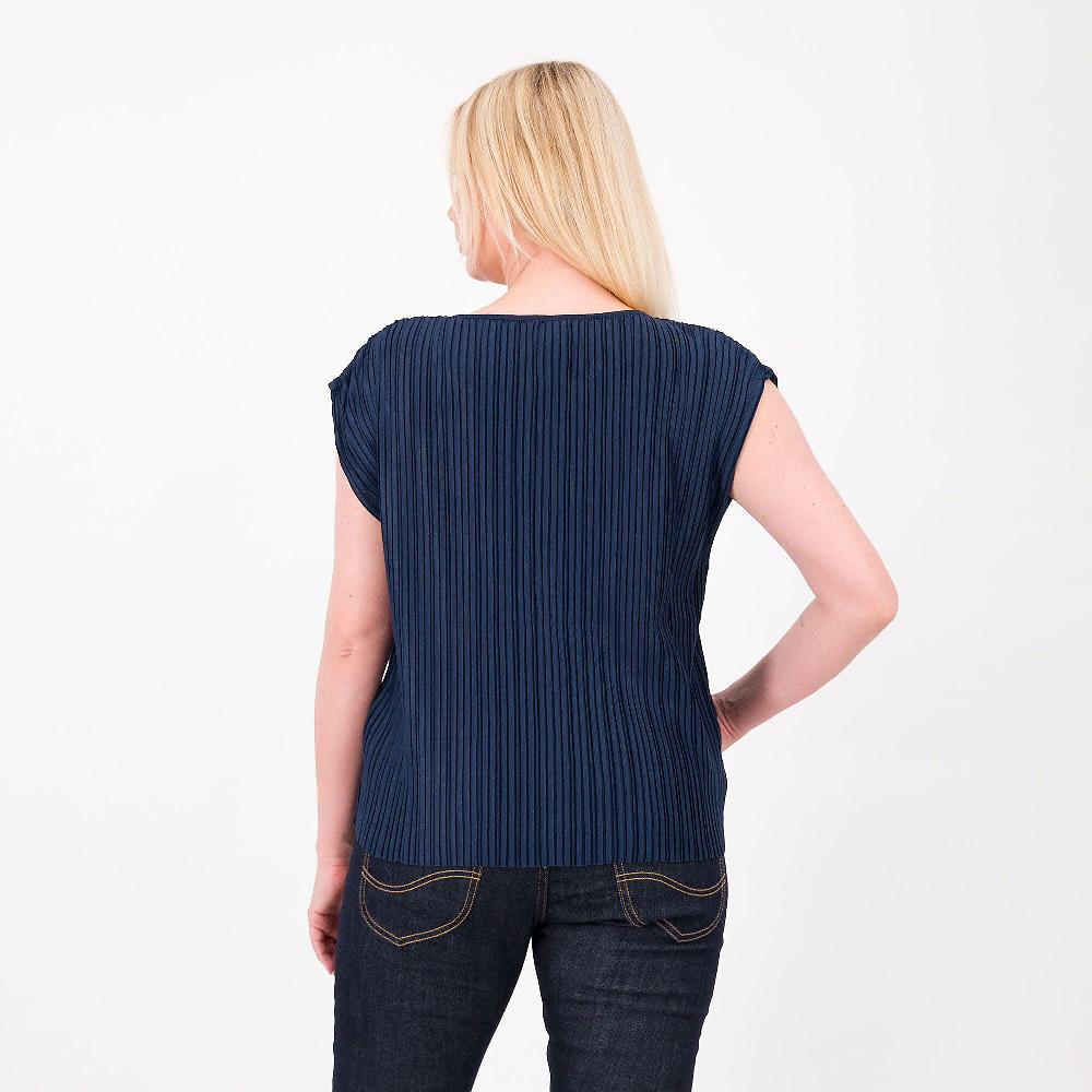 QVC Wynne Layers Top Smanicato Con Spalla Scesa In Jersey Plissè Di Misto Viscosa