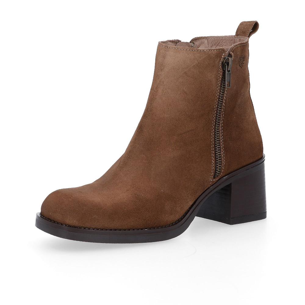 QVC YOKONO Stivaletti in pelle scamosciata con tacco 6 5 cm