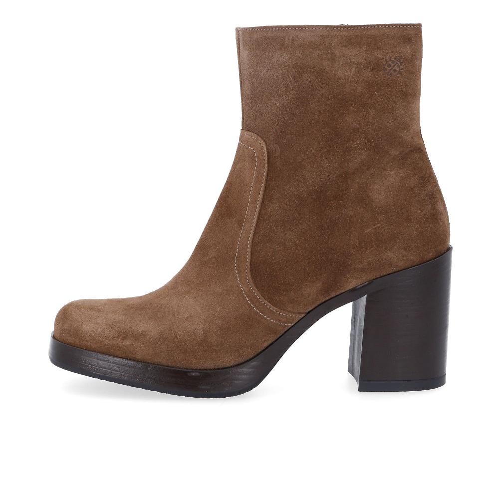 QVC YOKONO Stivaletti In Pelle Scamosciata Tacco 8 5 Cm