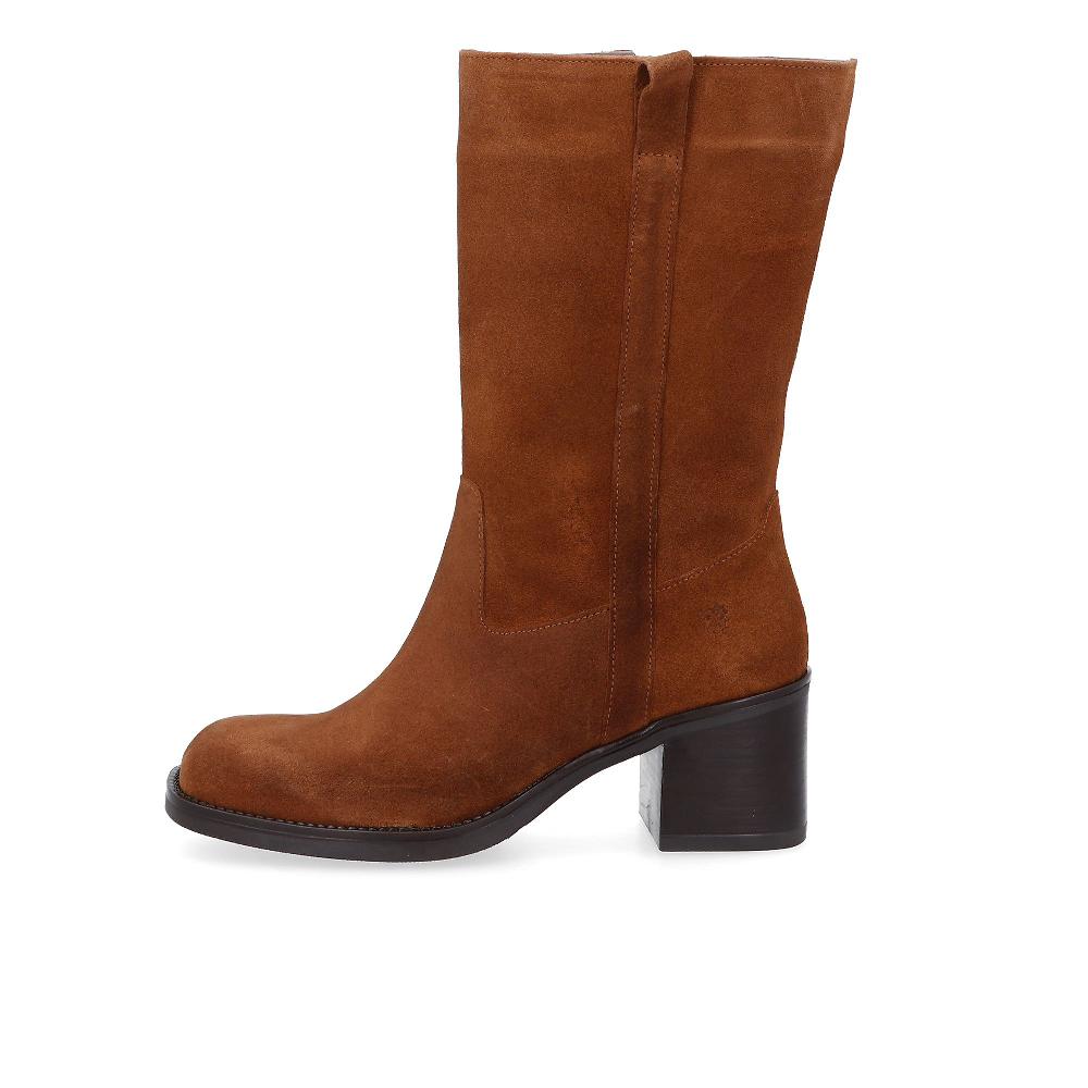 QVC YOKONO Stivali In Pelle Scamosciata Con Tacco 6 5 Cm