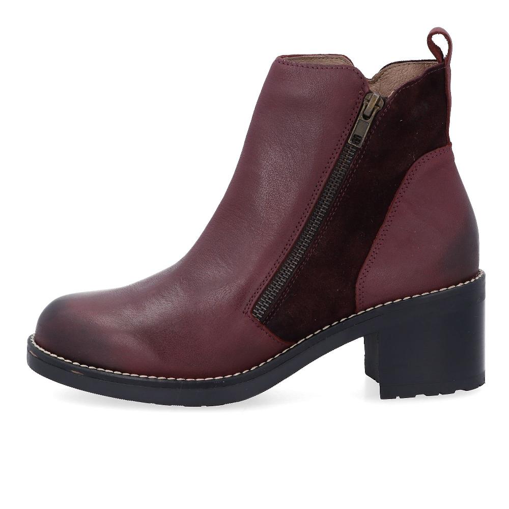 QVC YOKONO Tronchetti In Pelle Inserto Scamosciato Tacco 6 Cm