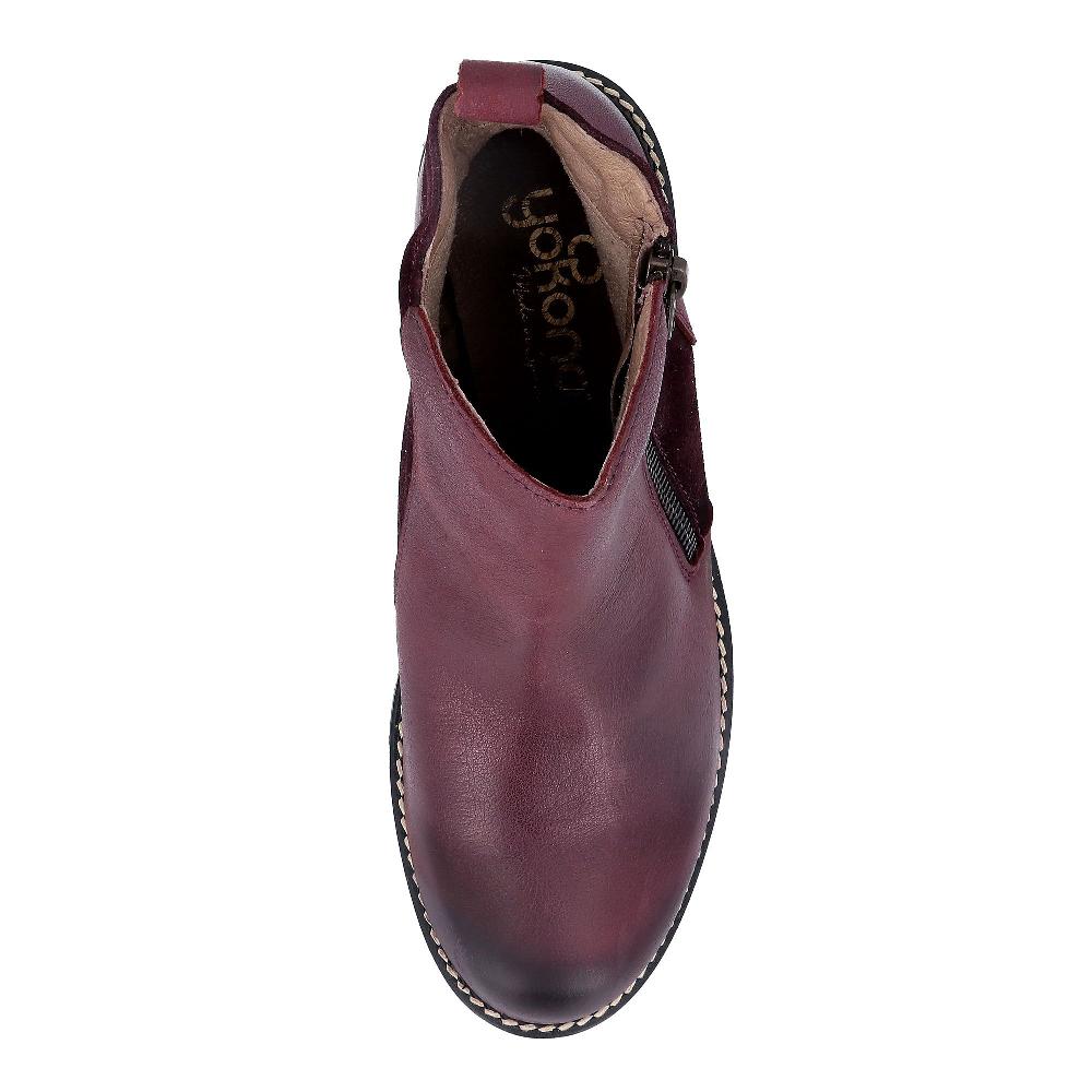 QVC YOKONO Tronchetti In Pelle Inserto Scamosciato Tacco 6 Cm