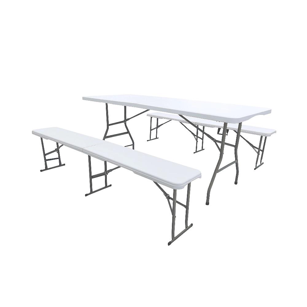 QVC Zambetti outdoor Set tavolino e panche pieghevoli da esterno