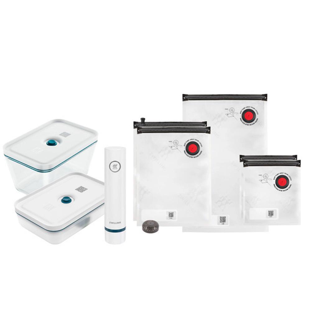 QVC Zwilling fresh & save Set sottovuoto con pompa sacchetti e contenitori