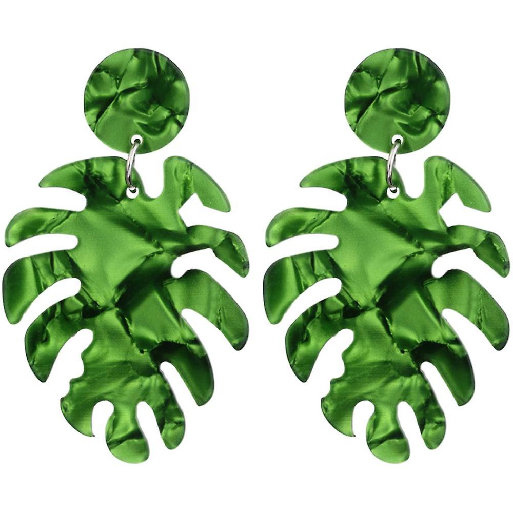 1 Pair Monstera Leaves Earrings Womens Drop Earrings Girls Stud Earrings Fashionable Ear Jewelries