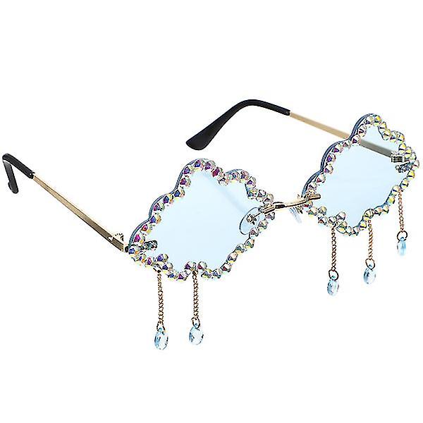 1 Pair Of Clouds Tassel Sunglasses Party Eyeglasses Photo Prop Cloud Shaped Glasses Prop