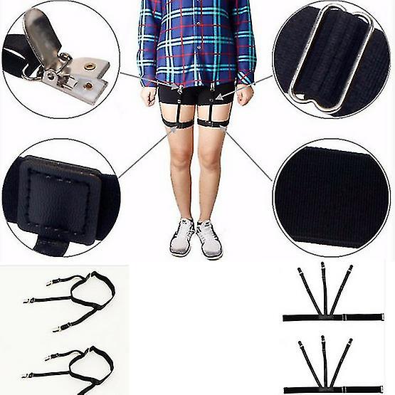 1 Pair Prevent Shirt wrinkle and slip out shirt clip Invisible Suspenders