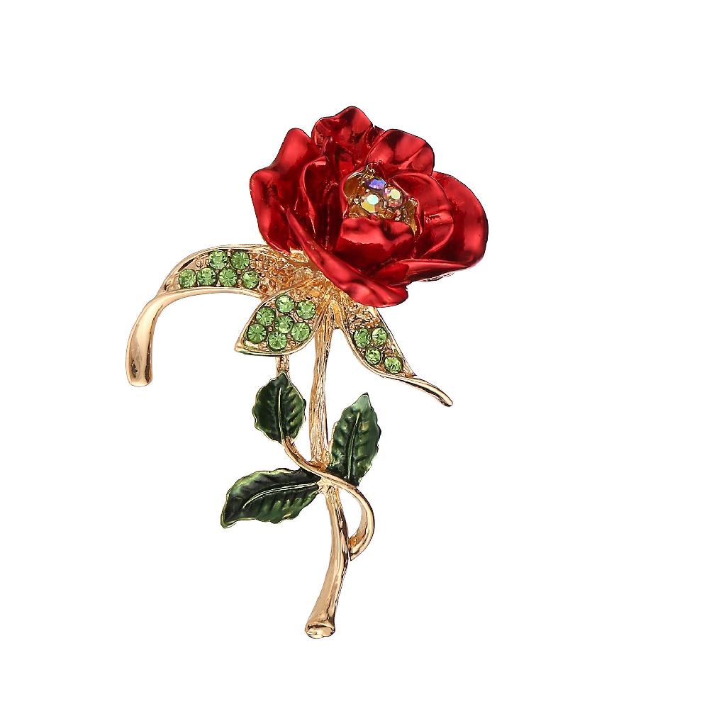 1 Women's Brooch Mother's Day Gift Bracelet Rose Diamond Alloy Brooch For Mother's Day And Birthday. The Best Choice For Gift Giving