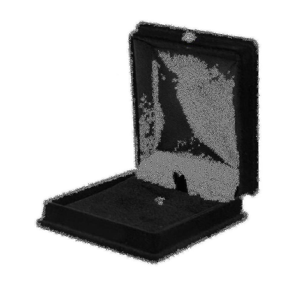 1 X Velvet Necklace Chain Jewelry Display Storage Box Gift Case Holder Organizer black