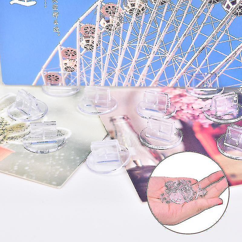 10 Pcs Plastic Cards Stand Unique Transparent Props For Paper Board Games Cards