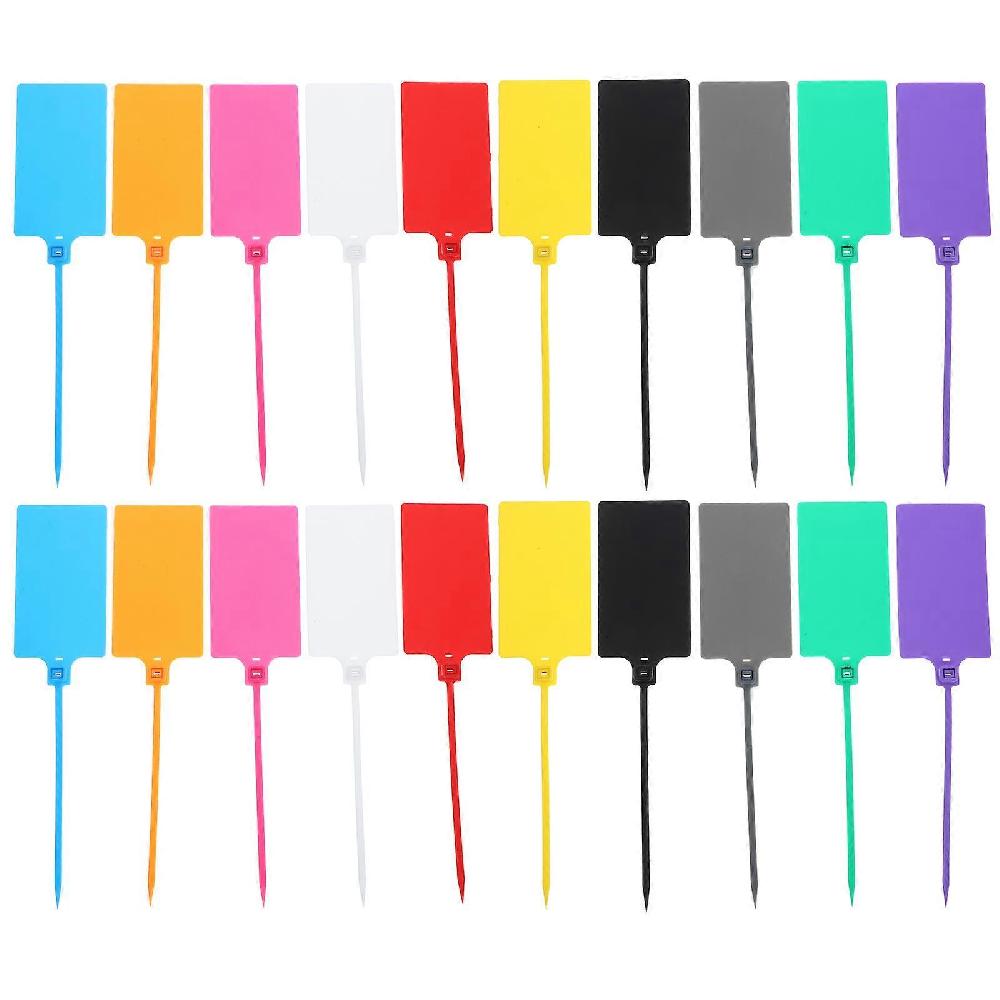 100pcs Shipping Labels Plastic Labeling Tags Cable Tags Luggage Shipping Tags