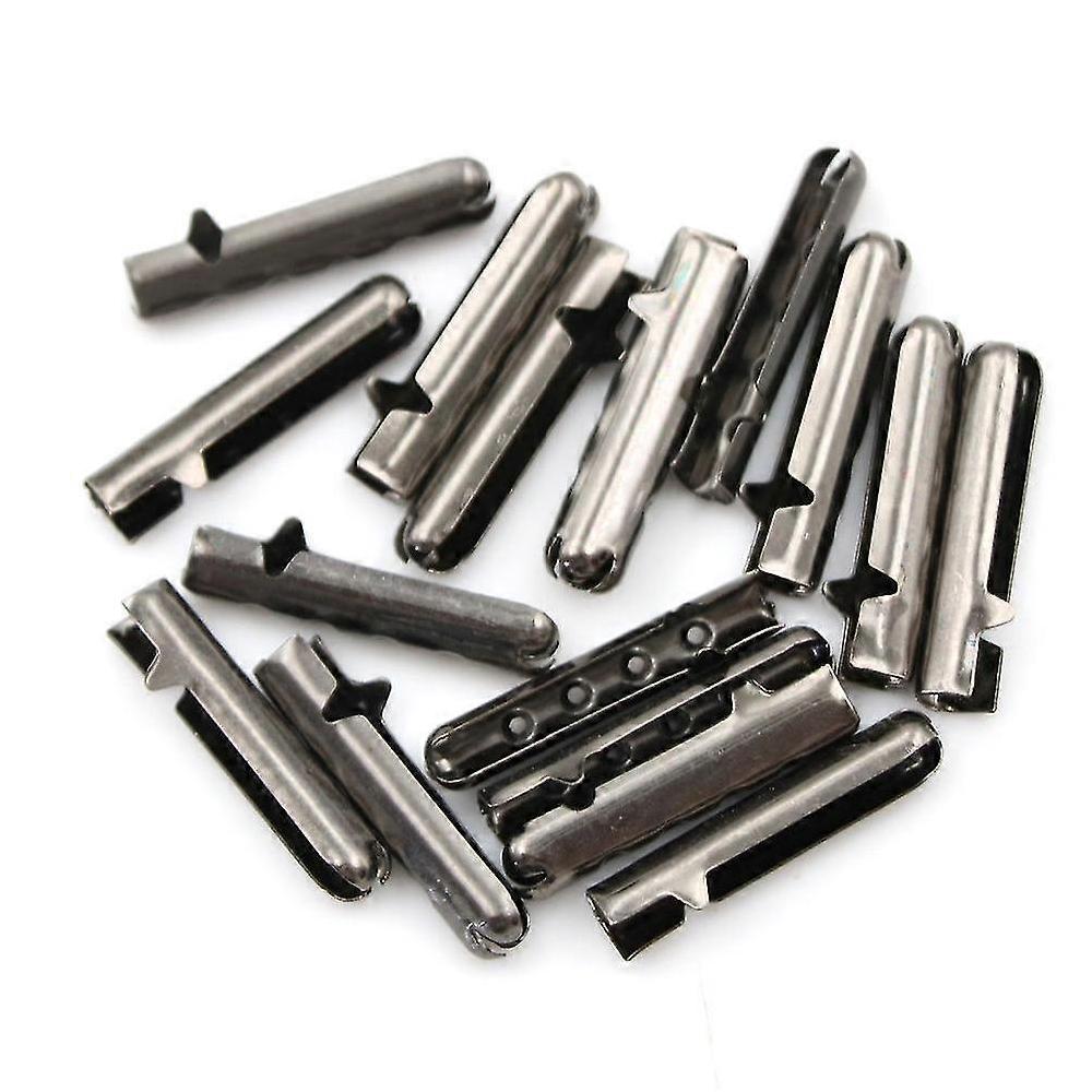 10pcs Metal Diy Shoelaces Repair Shoe Lace Tips Replacement End Shoelaces Craft