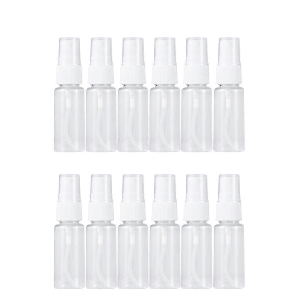12pcs Empty Spray Bottles Mini Plastic Sprayer Portable Makeup Sprayers Alcohol Subpackaging Containers 50ml