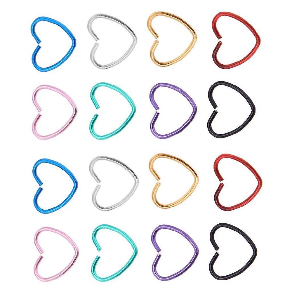 16pcs Stainless Steel Nose Labret Lip Tragus Rings Body Piercing Jewelry