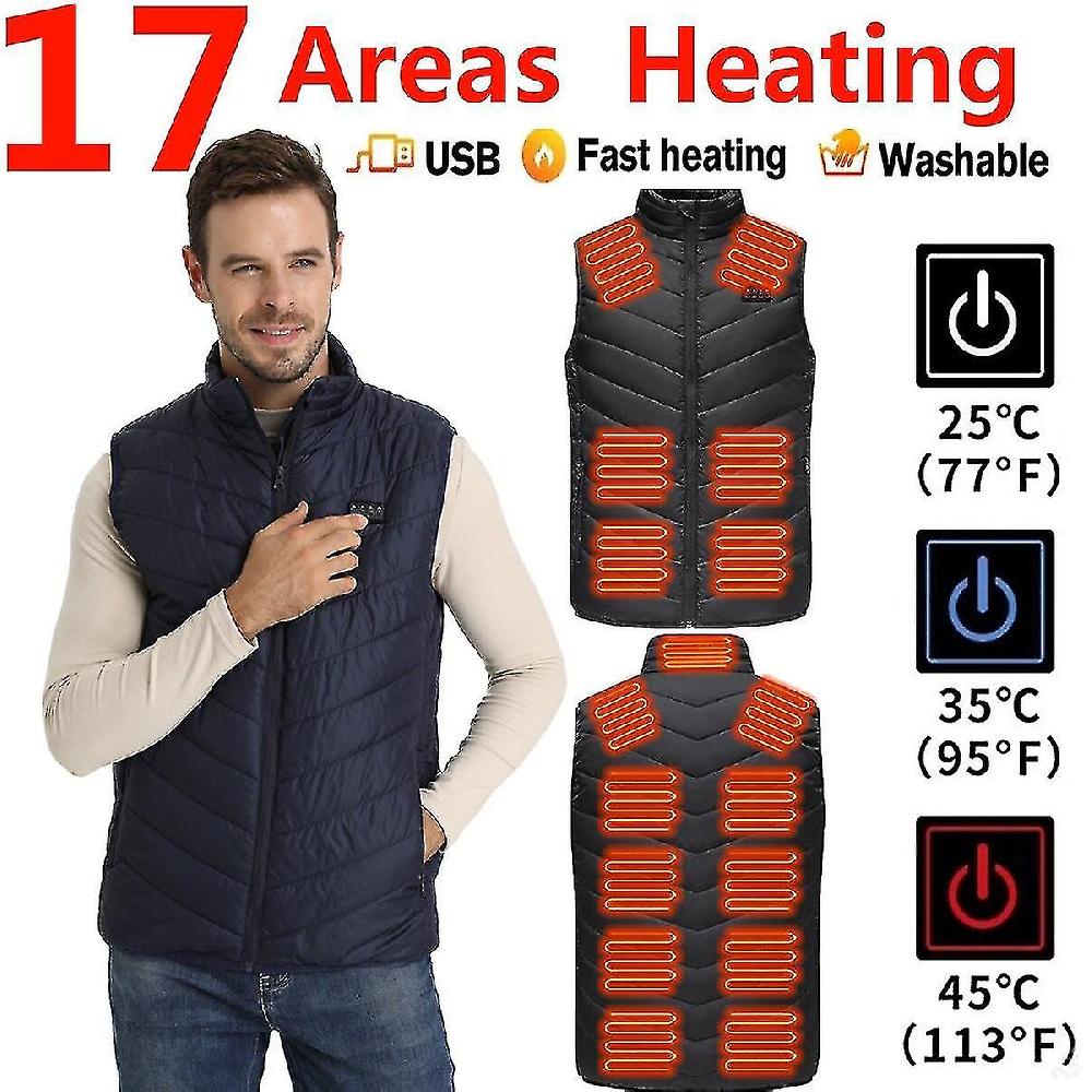 17 Areas Electric Ing Vest Ed Down Et Men Ed Vest Women Usb Ed Et