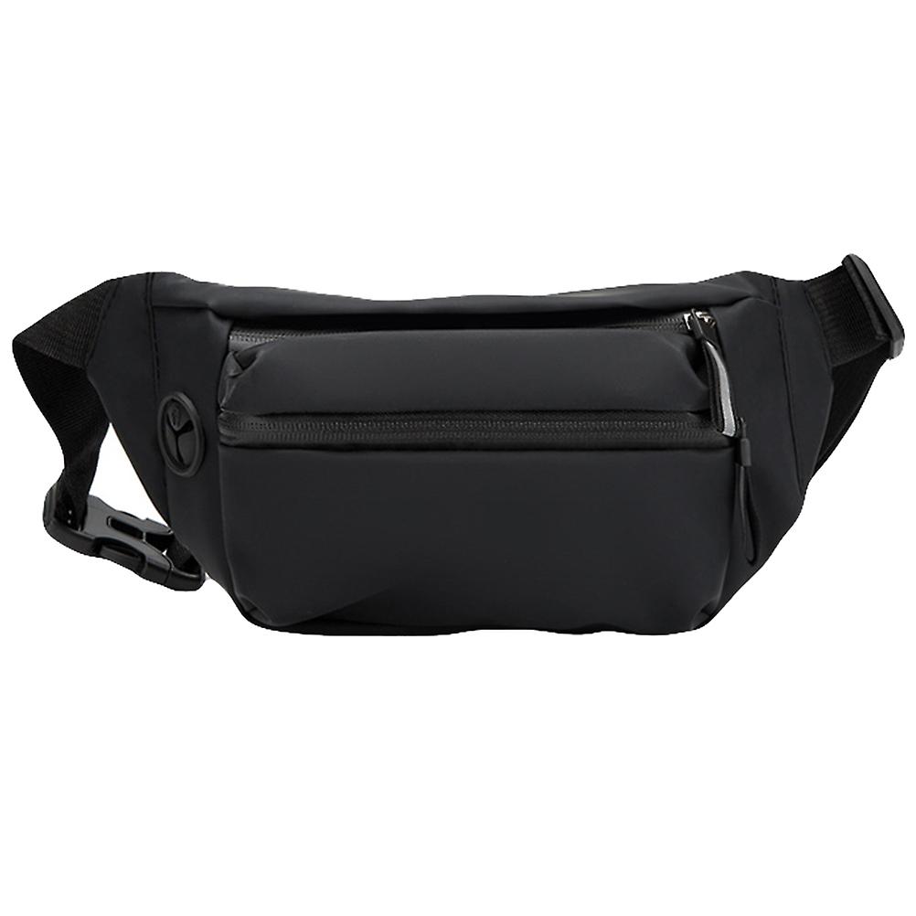 1Pc Practical Men Waist Bag Outdoor Waist Pack Simple Travel Sports Bag (Black)