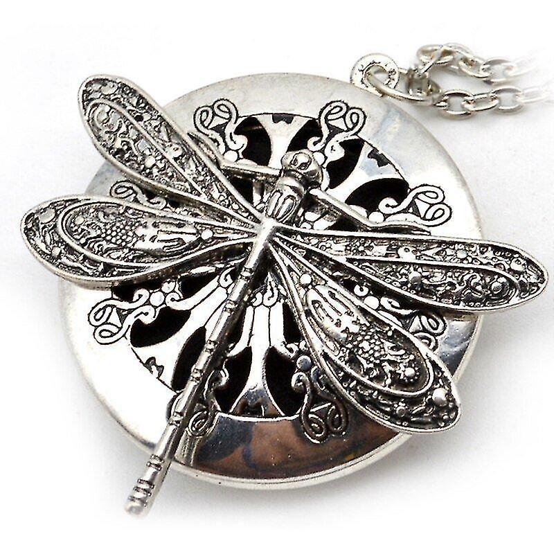 1pc Silver Dragonfly Aromatherapy Diffuser Pendant Necklace 1pc Silver Dragonfly Aromatherapy Diffuser Pendant Necklace