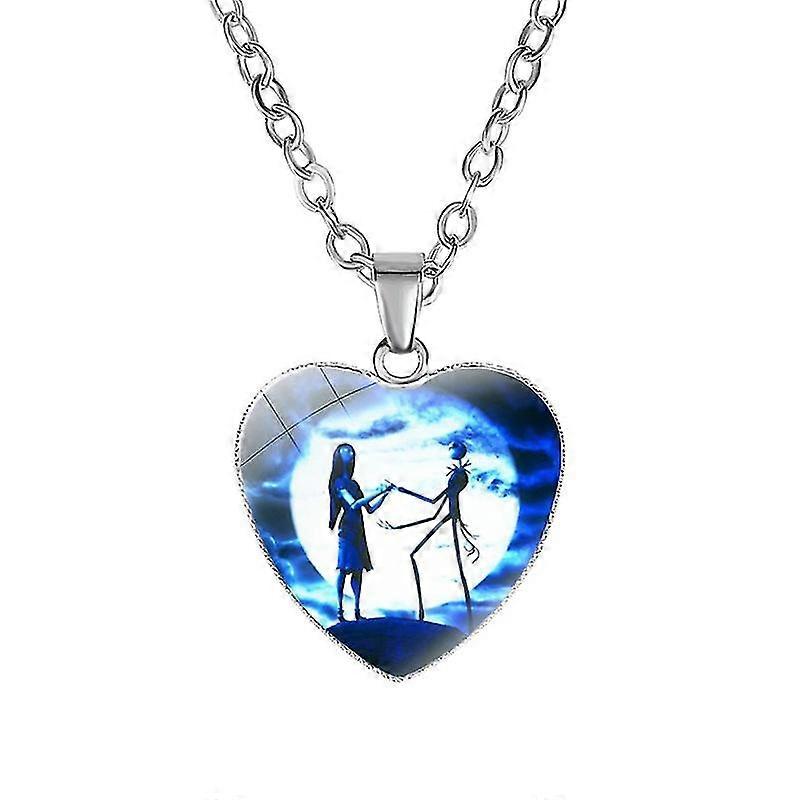 1pc Vintage Men's Heart Halloween Surprise Jewelry Gift Christmas Horror Night Pendant 62060301-Model Code 27316