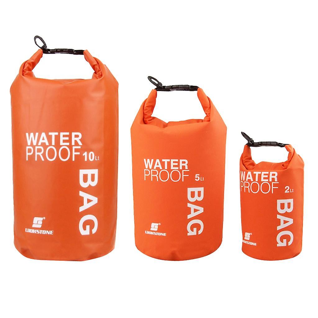 2 & 5 &10l Waterproof Dry Sack Bag Pouch For Boat Kayak Canoe Fishing
