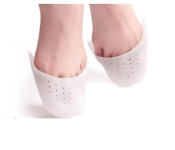 2 paires de bouchons d'orteils blancs mtatarsien silicone Toe protection pad contre les callosits et les orteils cloques pointes chaussures de b