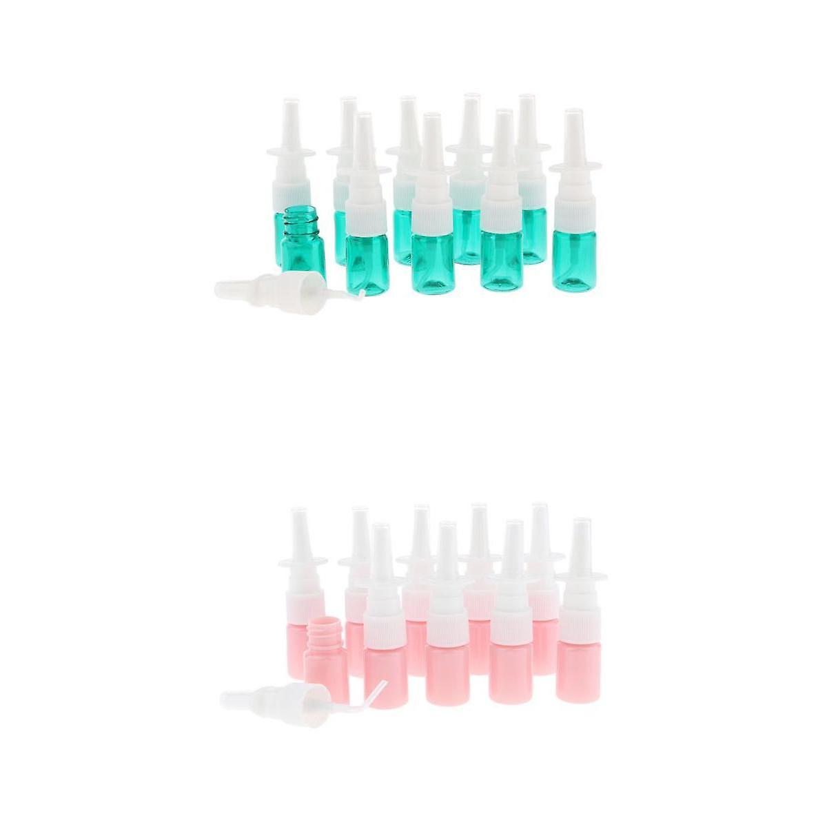 20 Pcs 5ml Portable Empty Refillable Nasal Spray Bottles Home & Travel