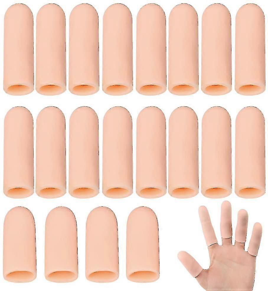 20 Pezzi Protezione Delle Dita Silicone Gel Finger Cots Thumb Protection Finger