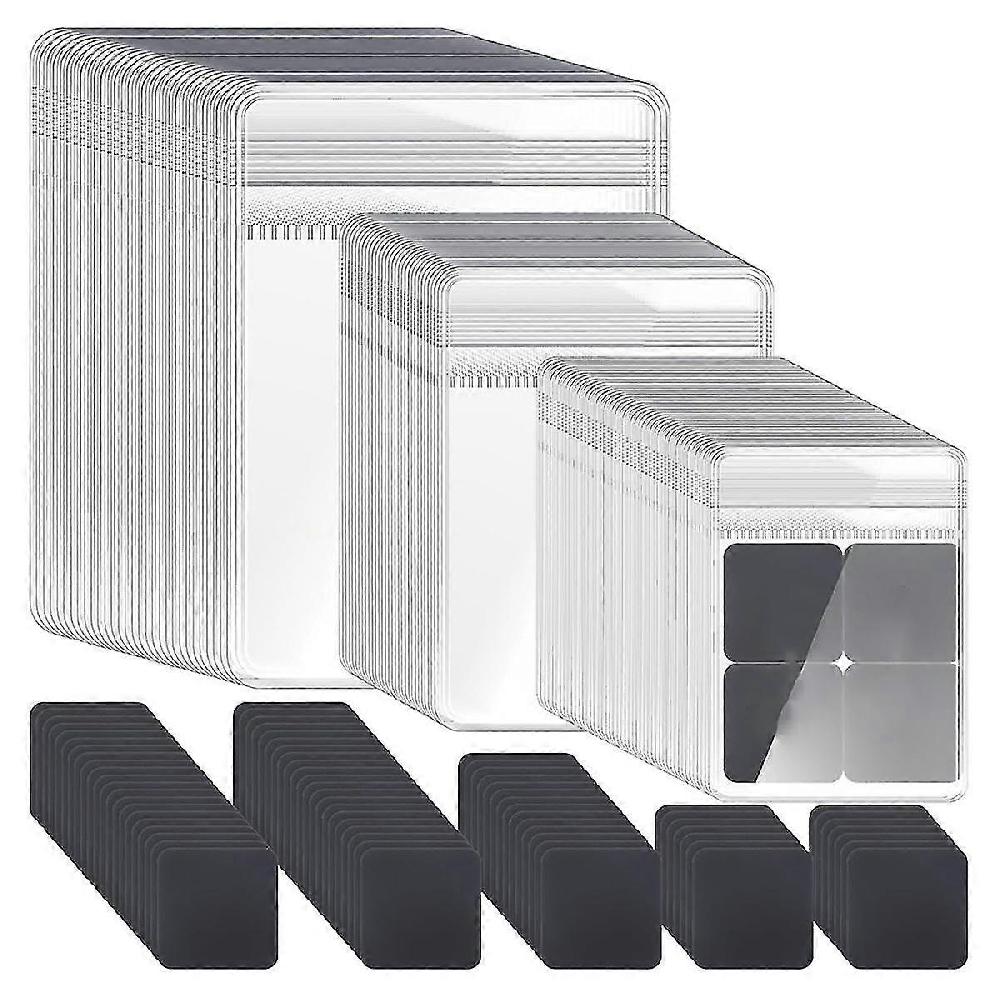 200 Pcs Anti Tarnish Strips with Plastic Jewelry Bags Sets 100 Storage Bags and 100 Anti Tarnish Strips (3 Sizes)
