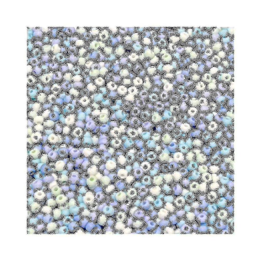 200pcs/bag Macaroon Color Glass Seed Beads Uniform Round Spacer Beads For Diy Handmade Needlework J