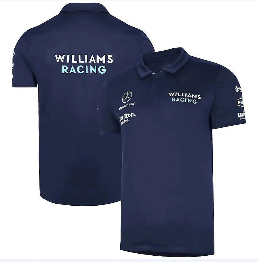 2022 Nuova F1 Williams Racing Suit Polo Shirt manica corta Top Summer Men's Dresss Blue