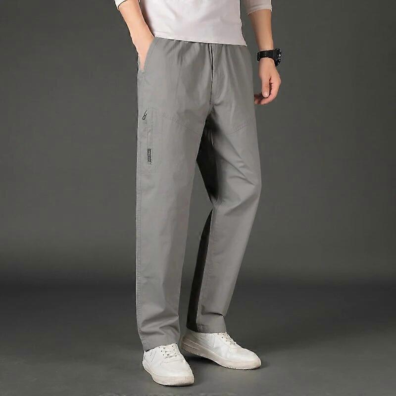 2023 Spring Autumn Solid Color Cargo Pants Men Multi Pocket Casual Trousers Men Outwear Fashion Cotton Joggers Trousers Male 5XL