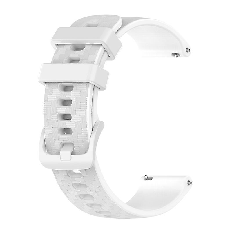 20MM Silicone Strap For Omega Swatch Smart Watch Carbon Fiber Silicone Strap