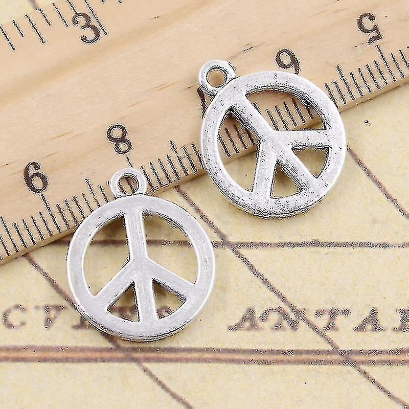 20pcs Charms Peace 19x16mm Ciondoli Tibetani Di Colore Argento Gioielli Antichi Che Fanno Il Pendente Artigianale Fatto A Mano Fai Da Te