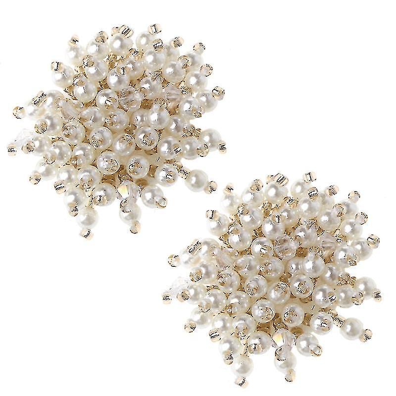 2pcs Decorazione Della Scarpa Perla Vestiti Fai Da Te Tacchi Alti Ciondoli Da Sposa Rivetto Moda