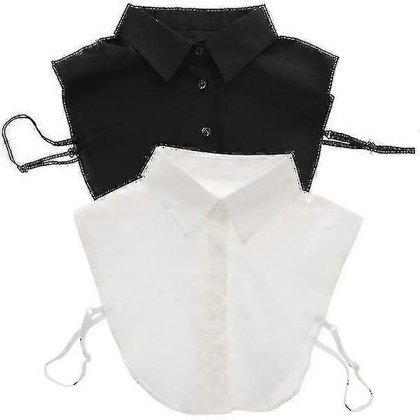 2pcs Fake Collar Detachable Collar Blouse Half Shirts Faux False Collar