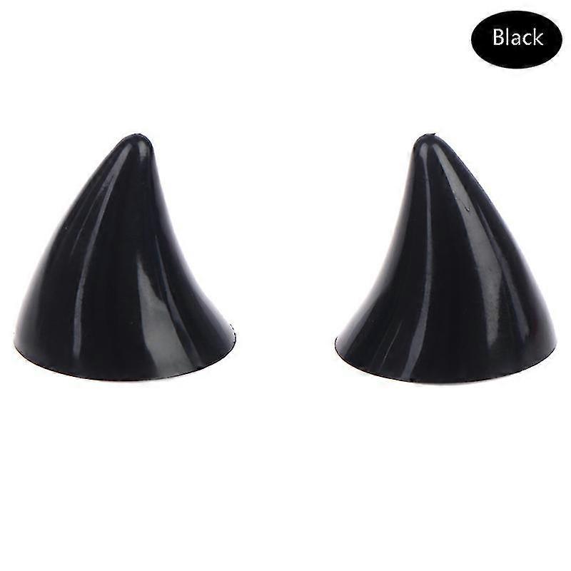 2pcs Motorcycle Helmet Soft Plastic Diy Motorbike Helmet Horns Sucker Helmet