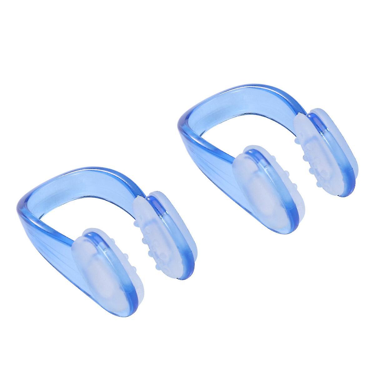 2pcs Swimming Nose Clip Nose Protection Swimming Accessory For Adult (blue)