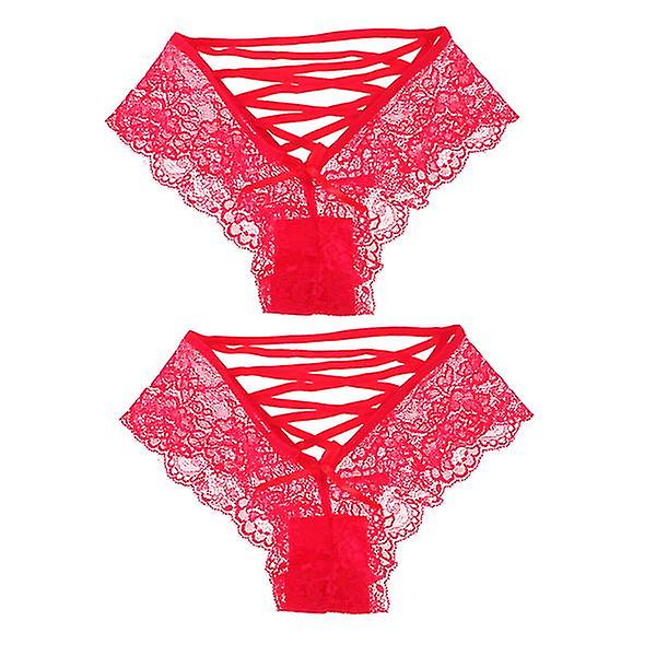 2pcs Women Underwear Sexy Low Waist Bow Sexy Panties Female Breathable Lingerie