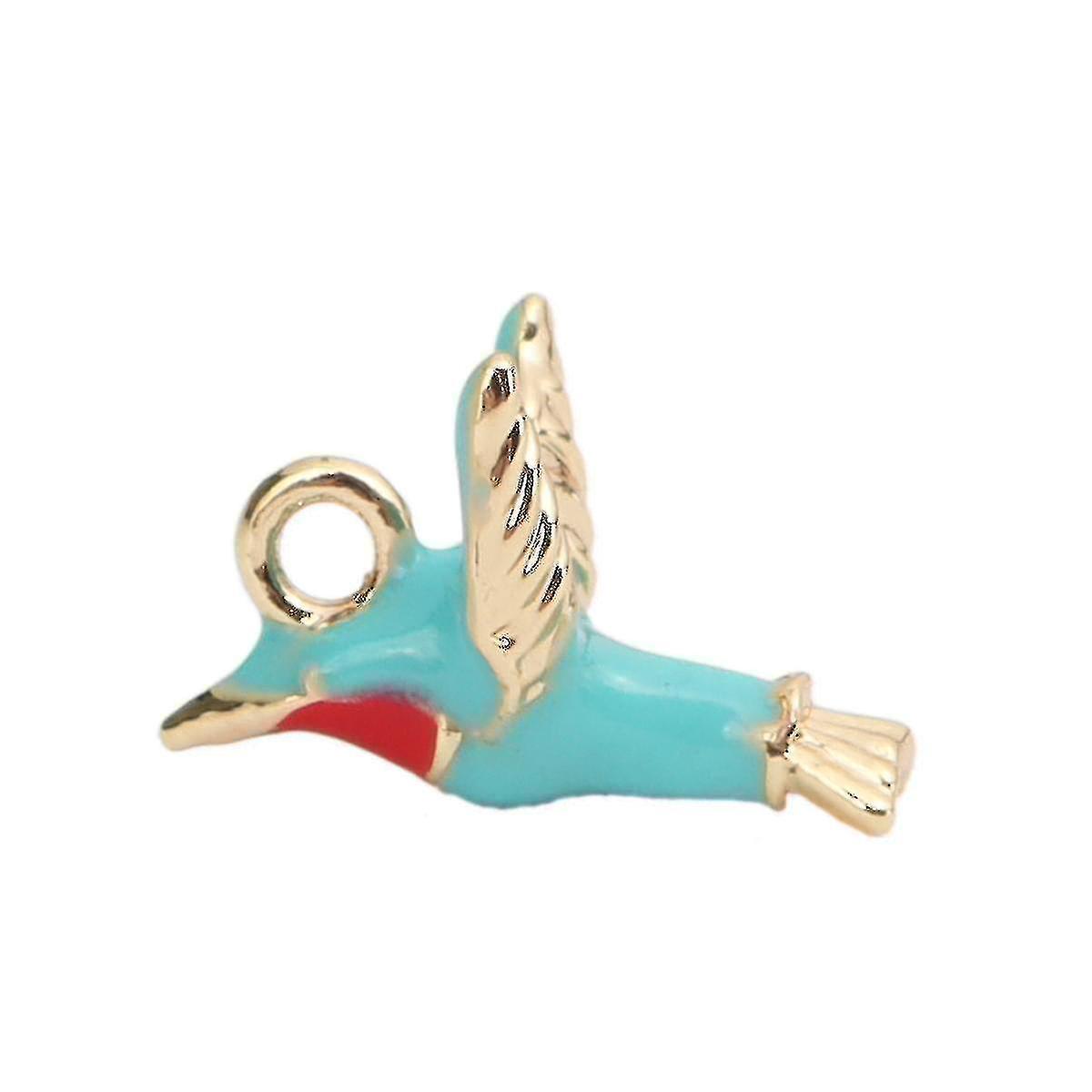 3 PC Squisiti Ciondoli Di Uccello In Rame Riempiti Ciondoli Di Smalto Multicolore Per Gioielli Fatti A Mano Accessori Decorativi 13mmx10mm
