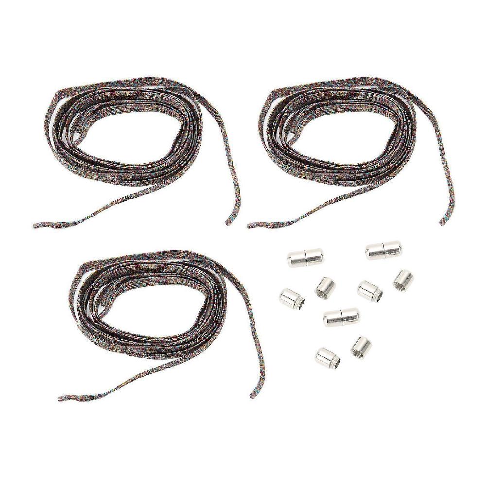3 Sets Tieless Shoelaces 6 Elastic Shoe Laces 6 Tightly Buckles For Kids Adults Elderly#1